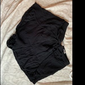 Ultra high waisted cloth tie shorts